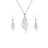 Ensemble de collier et boucles d'oreilles en argent persan - Samaneh