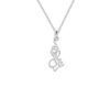 Ensemble de collier et boucles d'oreilles en argent persan modèle Ghazal