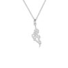 Ensemble de collier et boucles d'oreilles en argent persan modèle Parniya