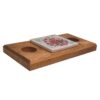 Support de bougie chauffe-plat en bois rustique pour table décorative Shah Abbasi persan