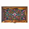 Boîte en Bois pour Cadeaux – Motif Persan Inspiré Fleur
