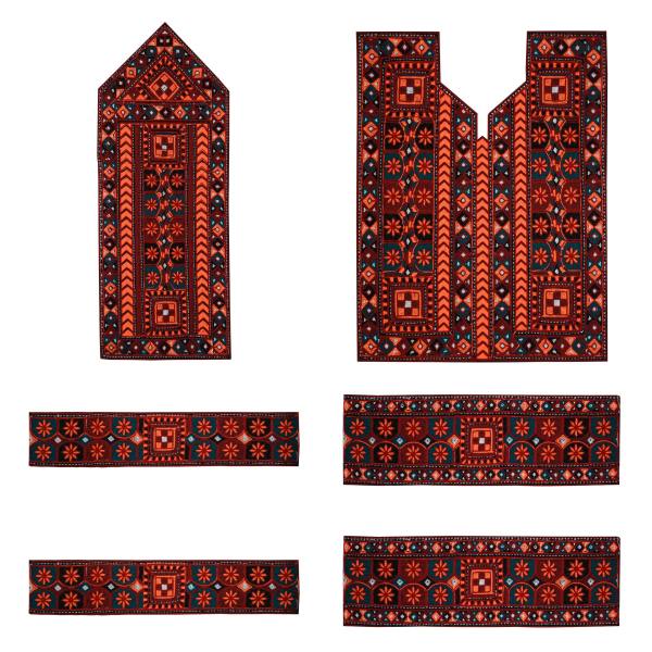 Panneau de robe brodé Balochi fait à la main - Traditionnel