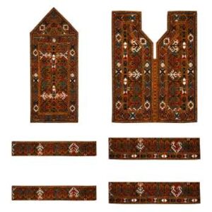Panneau de robe brodé Balochi fait à la main – Modèle Goldar