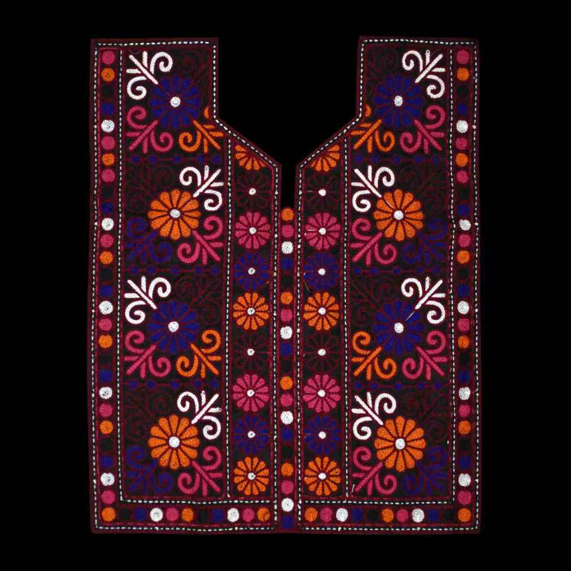 Panneau de robe brodé Balochi fait à la main – Mozaic