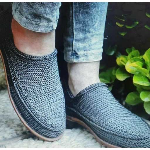Chaussures Giveh - Chaussures traditionnelles perses respirantes faites à la main Modèle Klash Gris