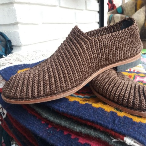Chaussures Giveh - Chaussures traditionnelles perses respirantes faites à la main Modèle Marron