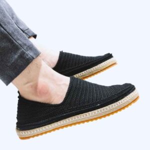 Chaussures Giveh – Chaussures traditionnelles perses respirantes faites à la main Modèle Noir