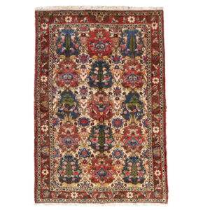 Tapis Persan Noué à la Main Modèle Jardin