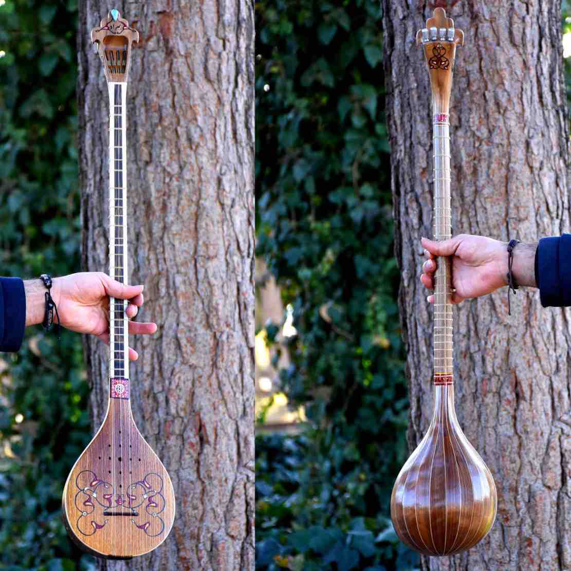 Instrument à cordes Setâr persan – Fabriqué à la main par Iransaz, Modèle Behrad