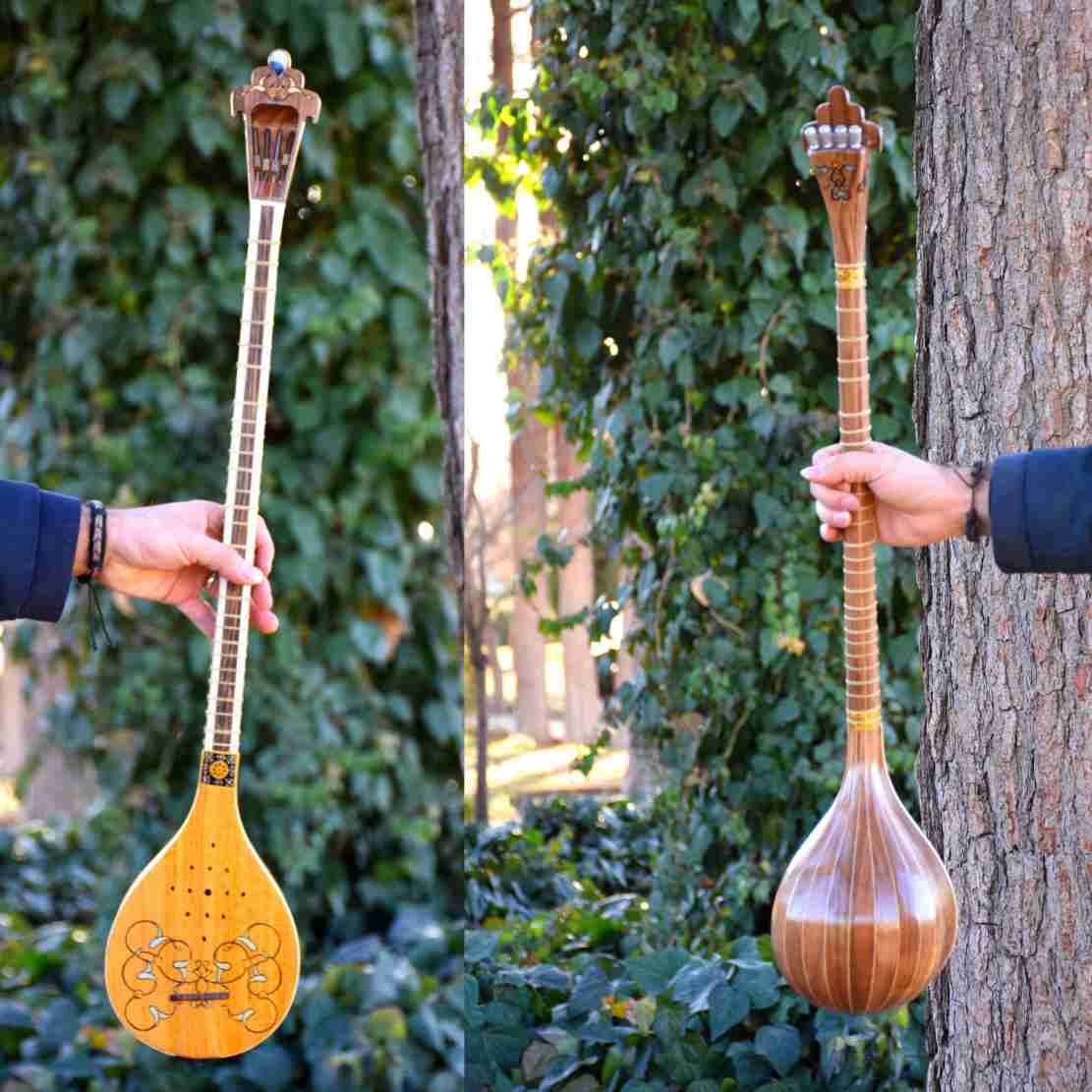 Instrument à cordes Setâr persan – Fabriqué à la main par Iransaz, Modèle Barbad