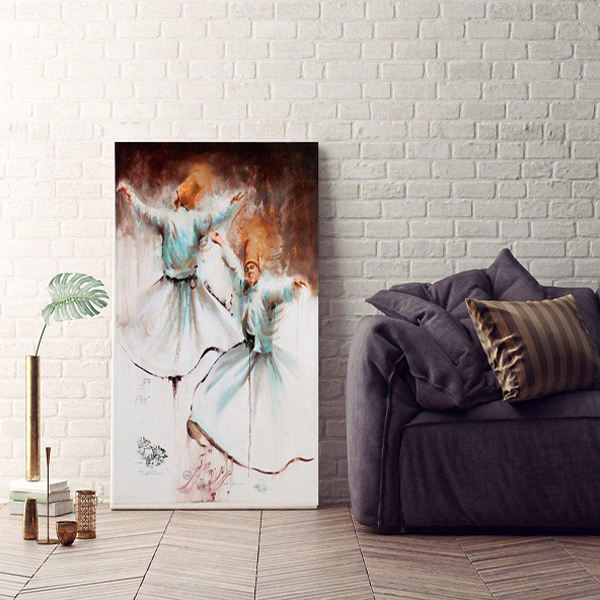 Affiche murale en bois persane - Raghse Sama