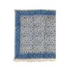Nappe Persane : Nappe Traditionnelle à Impressions au Bloc Kalamkari d'Ispahan Florale