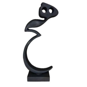 Figurine calligraphie persane Hich avec base en bois G325