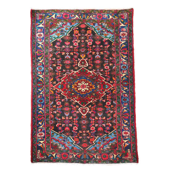 Tapis Persan Noué à la Main avec Design Toranj & Médaillon