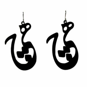 Persian Acrylic Earrings Calligraphy Hich