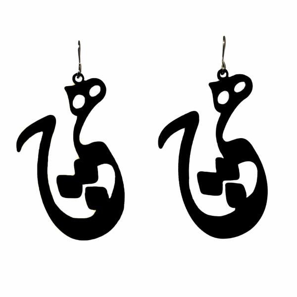 Persian Acrylic Earrings Calligraphy Hich