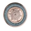 Assiette en cuivre avec incrustation de turquoise iranienne Modèle Hasti
