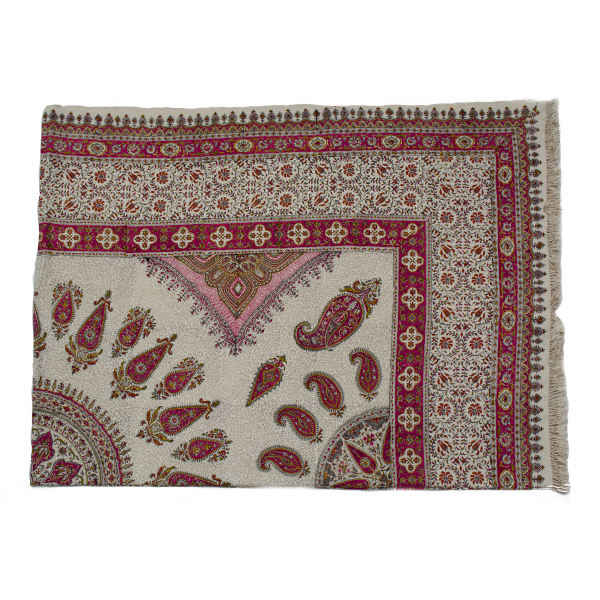 Nappe Persane : Nappe Traditionnelle à Impressions au Bloc Kalamkari d'Ispahan Sun