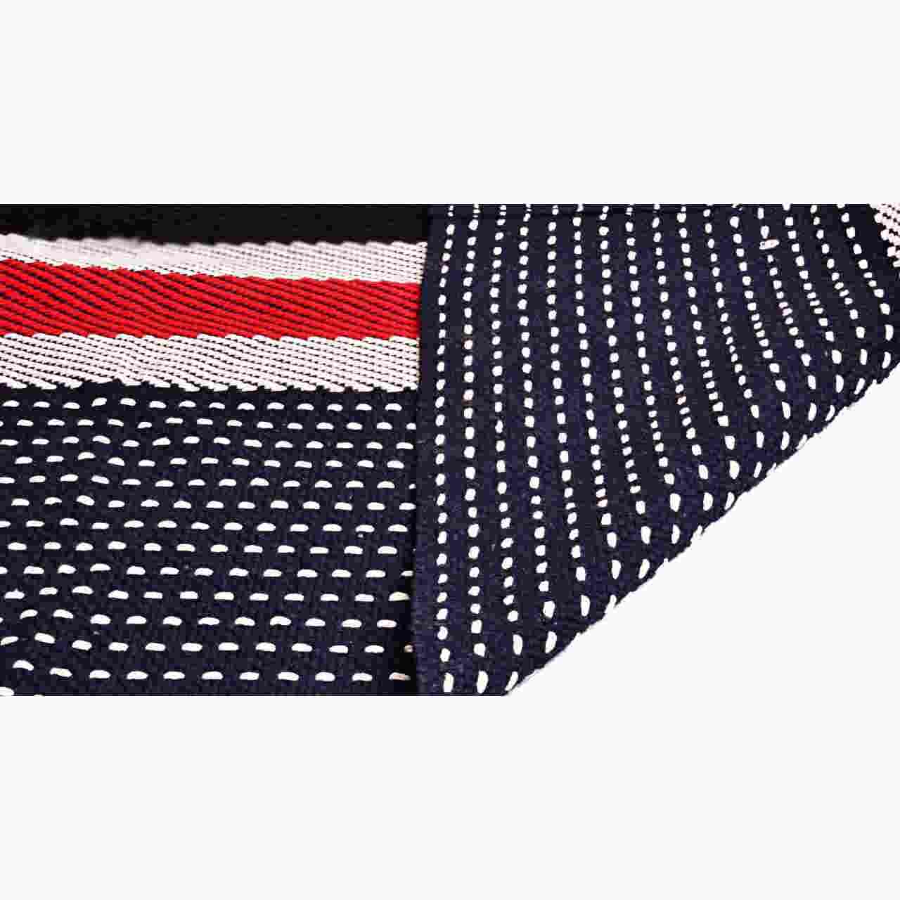 Tapis Jajim persan authentique tissé à plat rayé Mat