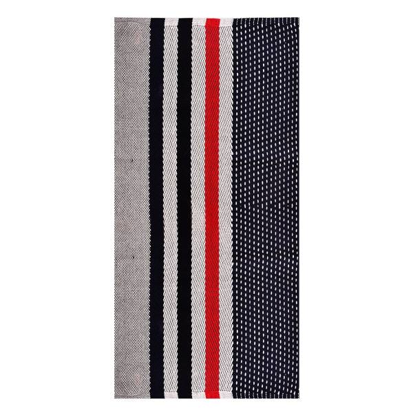 Tapis Jajim persan authentique tissé à plat rayé Mat