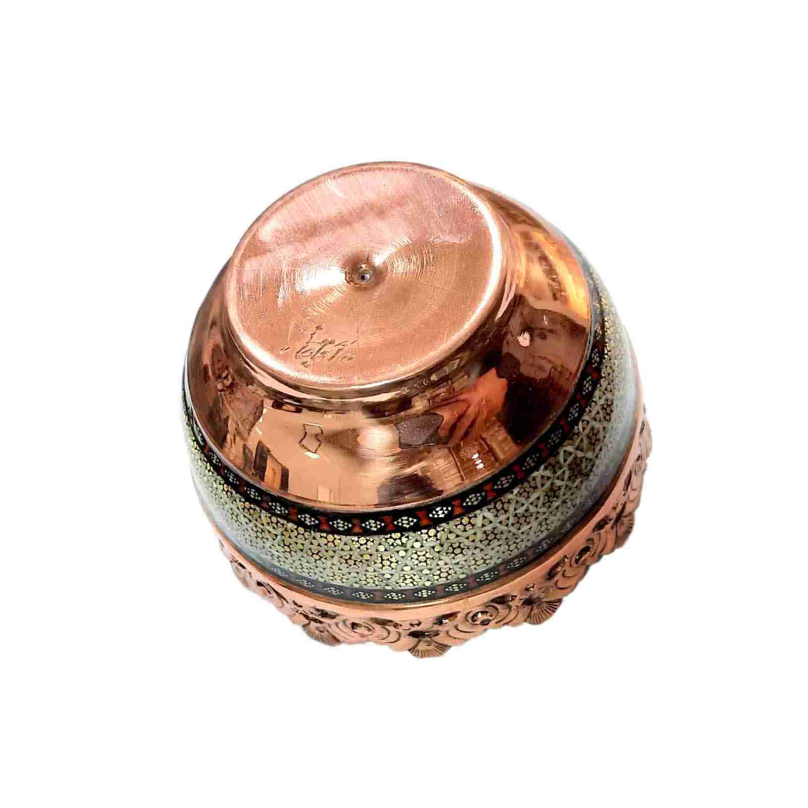 Coupe Décorative à Noix Persane Artisanale Khatamkari Mahtab