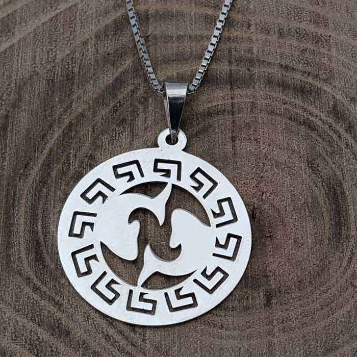 Colliers Persans en Argent Artistique Symbole Esfand