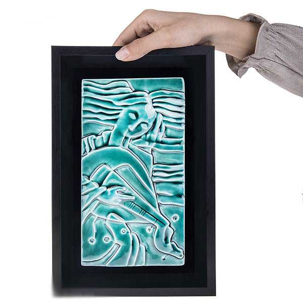 Art Céramique Persan Décoratif – Modèle Joueur de Oud