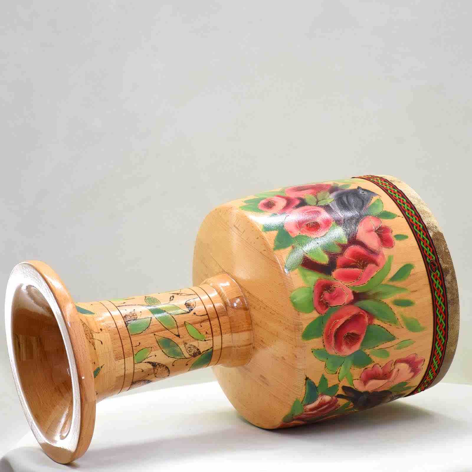 Tambour Tombak Persan – Helmi Taille 26, Modèle Fleurs