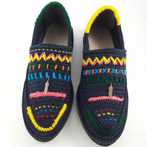 Chaussures Giveh – Chaussures traditionnelles perses respirantes faites à la main Modèle Rayé