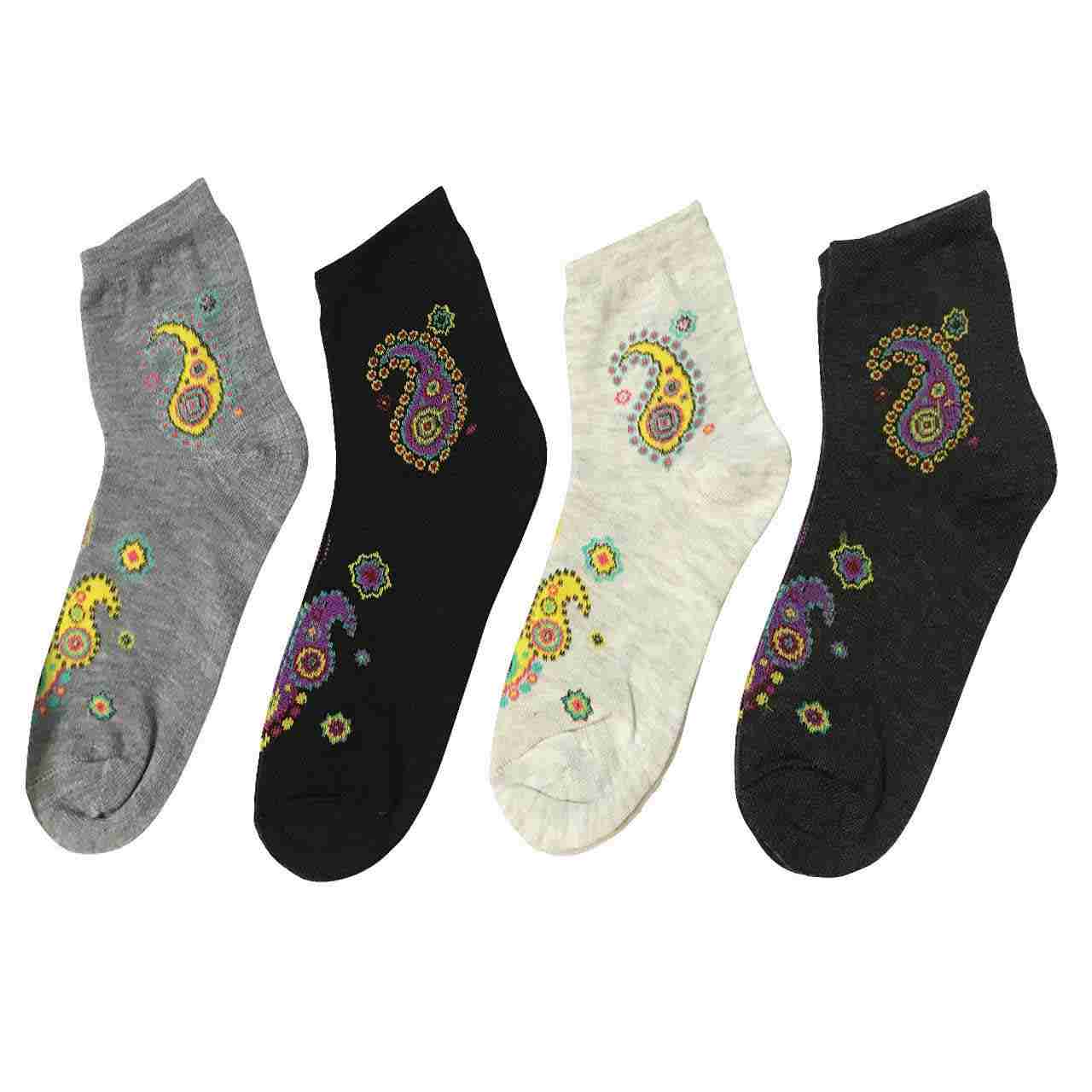 Chaussettes Liner de haute qualité pour femmes avec motif Paisley