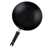 Poêle à Feu de Camp 35 cm avec Trépied – Outil de Cuisine Extérieure Durable et Polyvalent