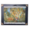 Tapis mural persan fait main de Tabriz représentant la miniature Cycle of Life