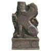Figurine historique de Griffon : Lion achéménide à cornes avec tête humaine