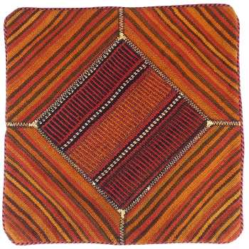 Housse de Coussin Kilim Persan - Nouveau Rouge Tissé à la Main