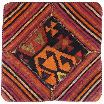 Housse de Coussin Kilim Persan - G784 Tissé à la Main (Lot de 2)