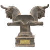 Figurine historique de tête de colonne de lion à cornes achéménide de Persépolis