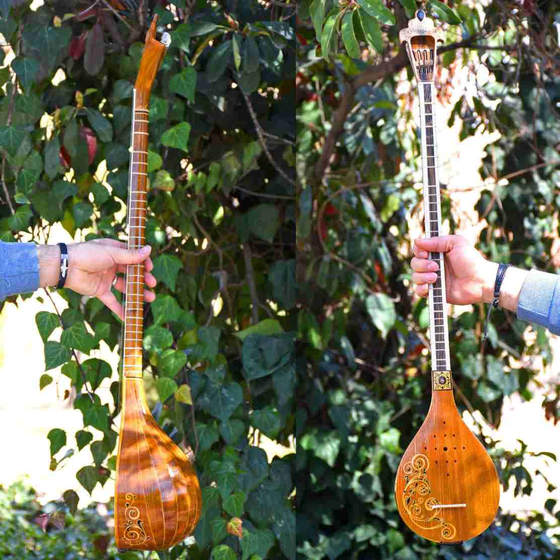 Instrument à cordes Setâr persan – Fabriqué à la main par Iransaz, Modèle Hamon