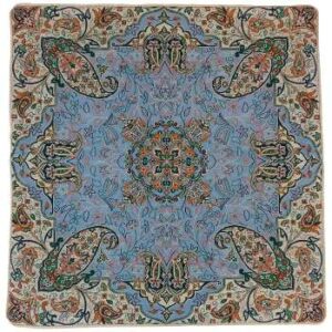Coussin en Termeh Persan – Modèle Qutr | Design traditionnel de luxe