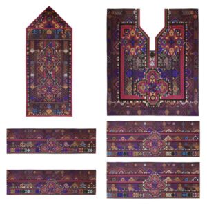 Panneau de robe brodé Balochi fait à la main – Kahnooji