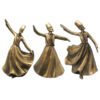 Ensemble de 3 figurines décoratives de danseurs Sama