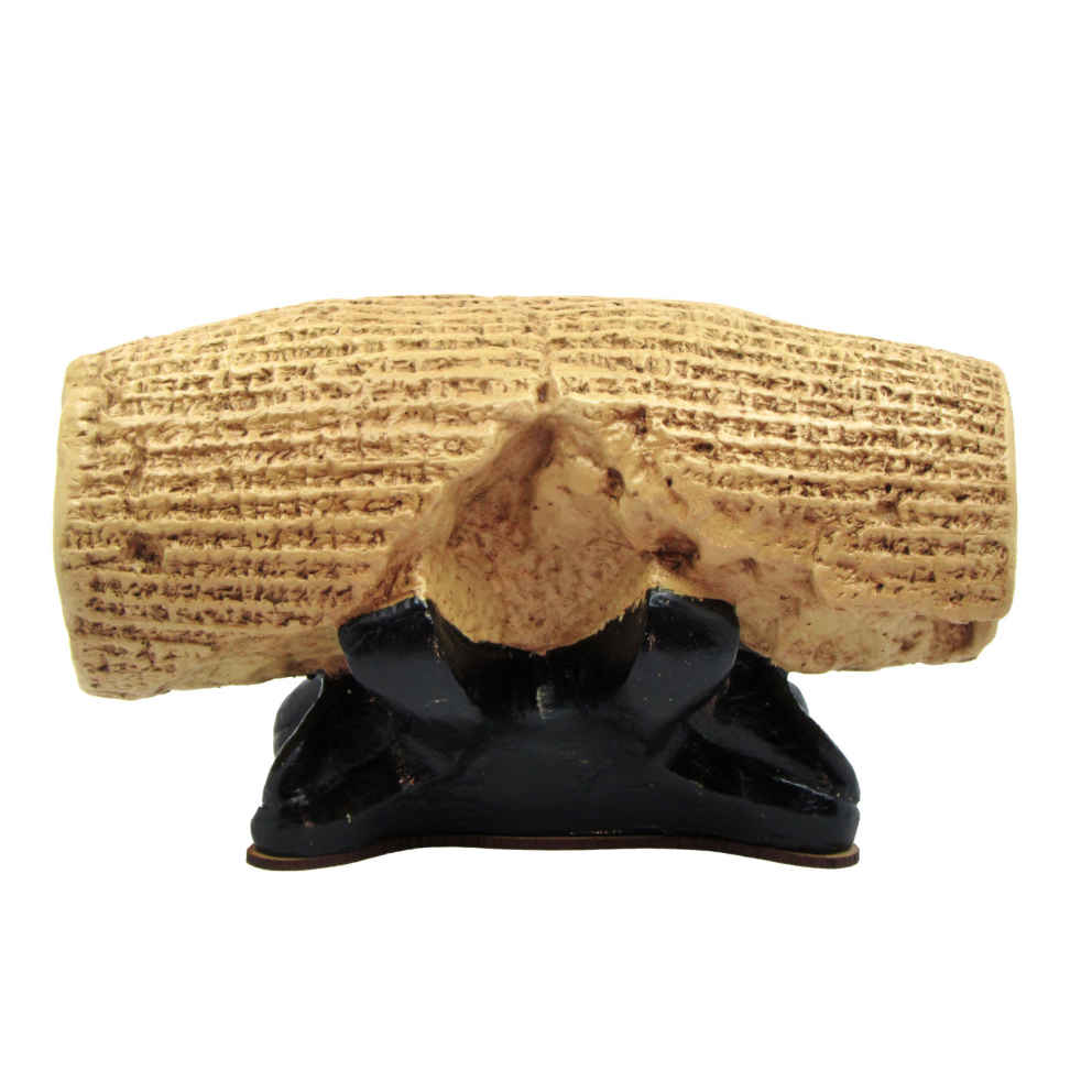 Figurine historique du cylindre des droits de l’homme de Cyrus le Grand