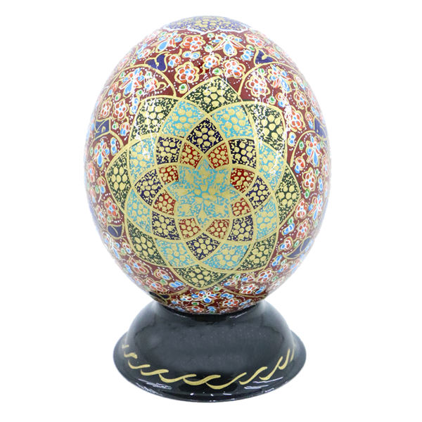 Œuf d'autruche décoratif persan peint à la main – Mina