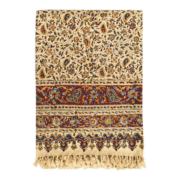 Nappe Iranienne : Impressions Traditionnelles Kalamkari d'Isfahan