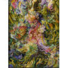 Tapis mural persan fait main de Tabriz représentant la miniature