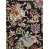 Tapis persan figuratif noué à la main de Qom représentant un terrain de chasse