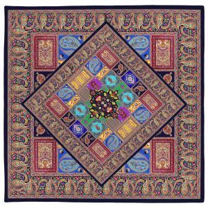 Tapis de prière de voyage pour musulman taille poche et portable Motif Paisley