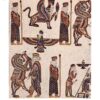 Nappe Persane : Impressions Traditionnelles Kalamkari d'Isfahan Takht-e Jamshid