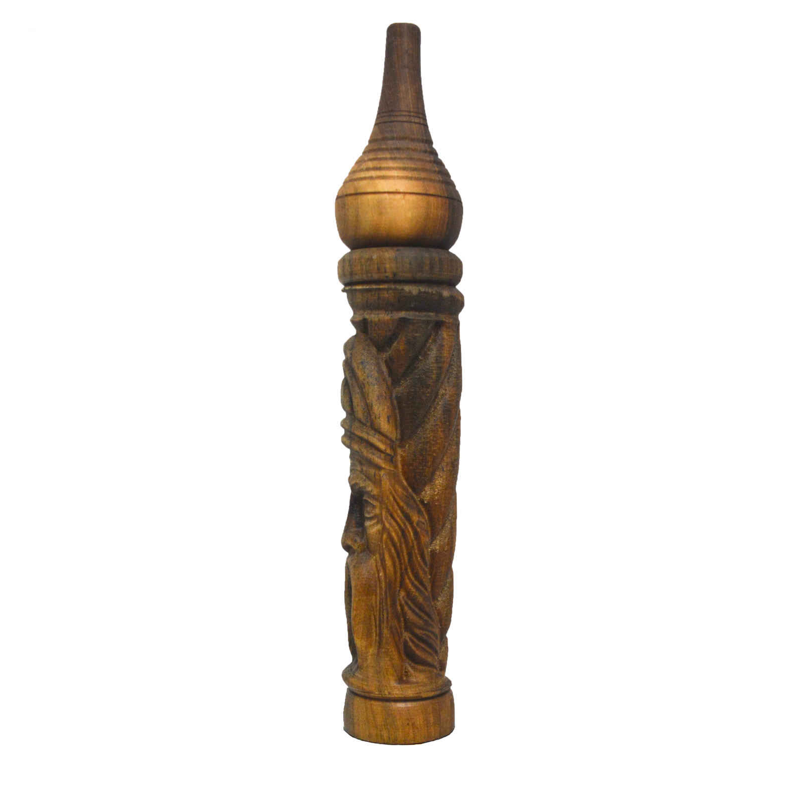 Tige de narguilé persane sculptée en bois pour Qalyan (Chicha)