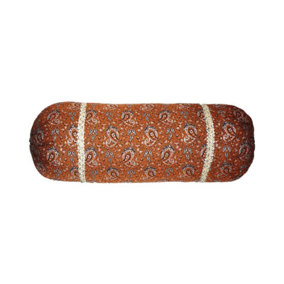 Traversin Cylindrique Traditionnel Persan avec Tissu Élégant Termeh (x2)