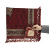 Nappe Persane : Impressions Traditionnelles Kalamkari d'Isfahan Rouge
